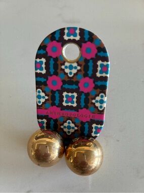 Anthropologie Gold-plated bubble Earring - post and pierced